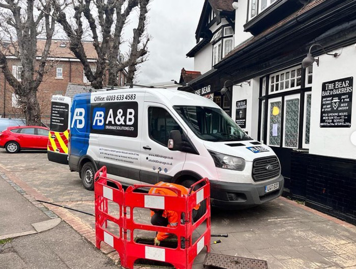 A&B fleet lined up — Hampshire's drain experts
